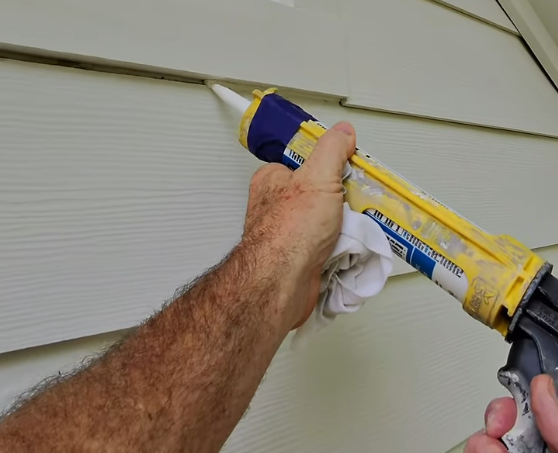 Apply the Caulk